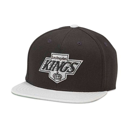Los Angeles Kings Cap: Black/Silver Snapback Flat Bill Hat