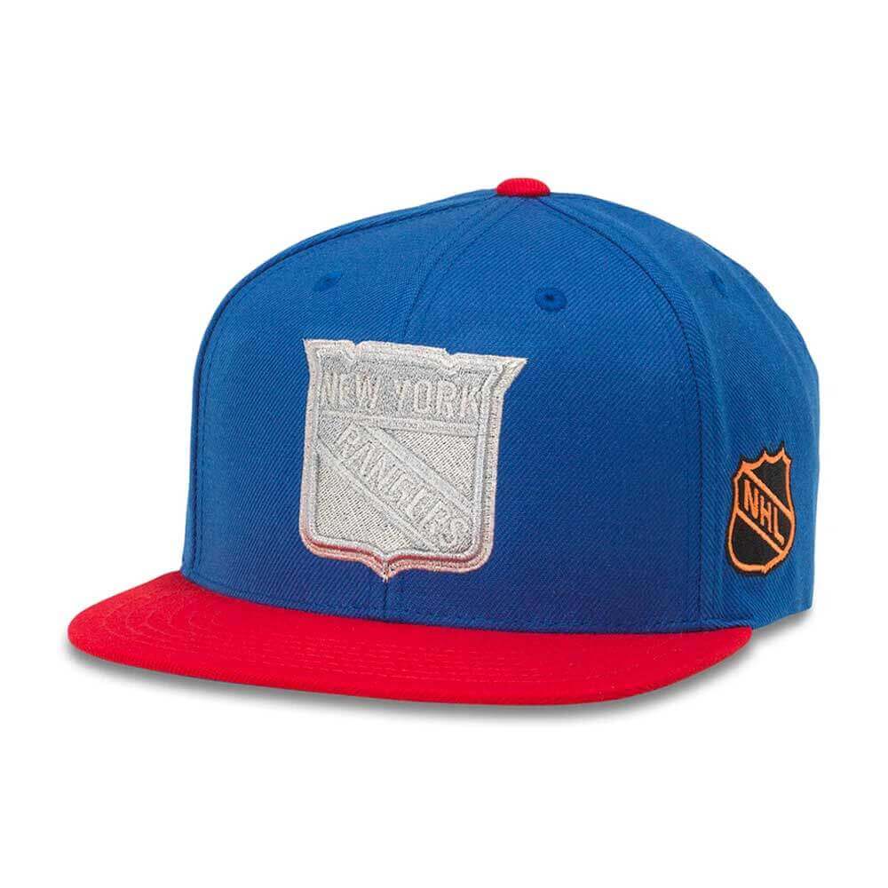 American-Needle-New-York-Rangers-NHL-Silver-Fox-Royal-Blue-Red-Snapback-Dad-Hat-HPS-Hat-pro-Shop-Com
