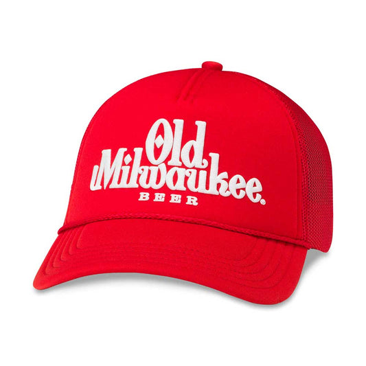 OLDMIL_American-Needle-Old-Milwaukee-Beer-Foamie-Red-Snapback-Trucker-Hat-HPS-Hat-pro-Shop-Com