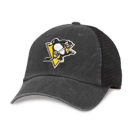 PITPEN-American-Needle-Pittsburgh-Penguins-NHL-Black-Adjustable-Buckle-Strap-Baseball-Hat-HPS-Hat-pro-Shop-Com