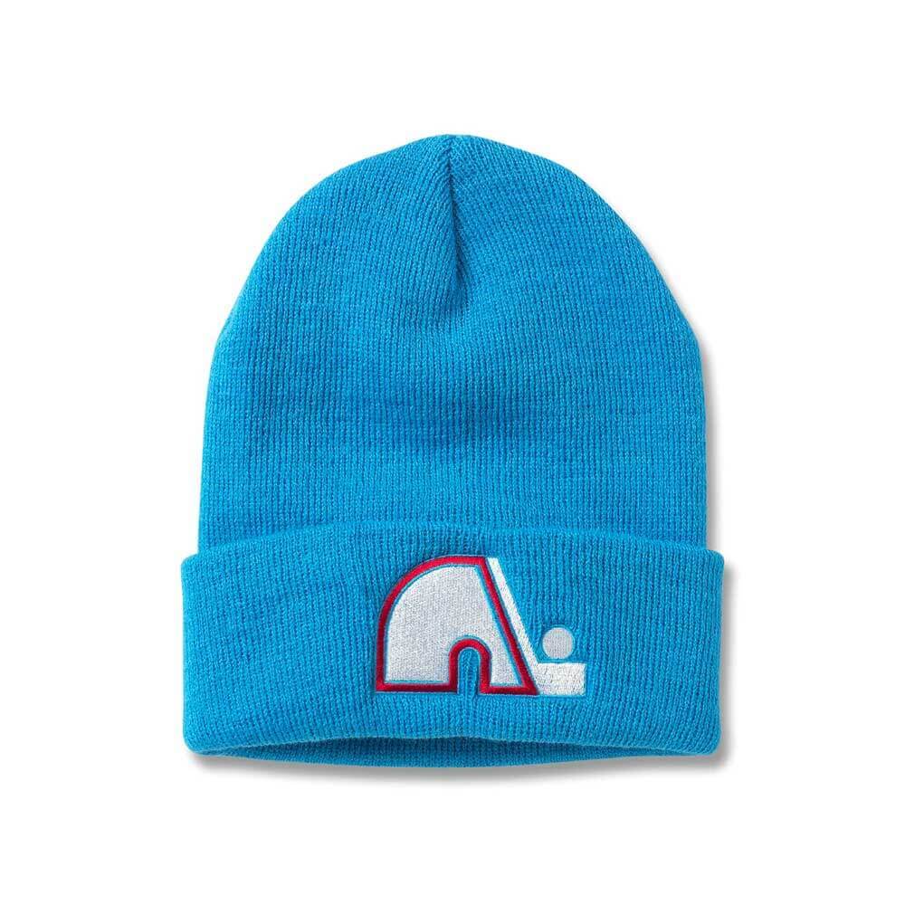 American-Needle-Quebec-Nordiques-NHL-Blue-Beanie-HPS-Hat-pro-Shop-Com