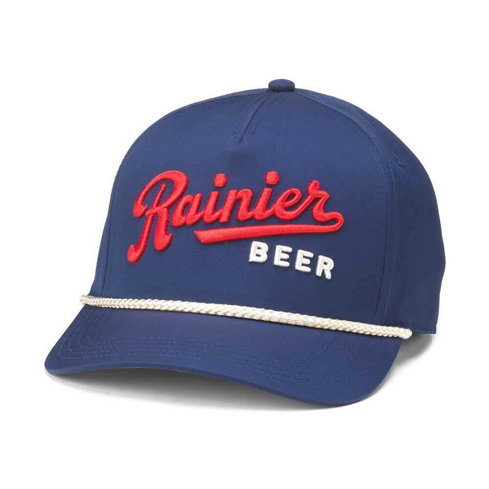 Rainier-Beer-Hat---Rope-Hats--American-Needle---Blue-Navy-Red-White---Snapback---Hat-Pro-Sho---Beer-Brands-Headwear