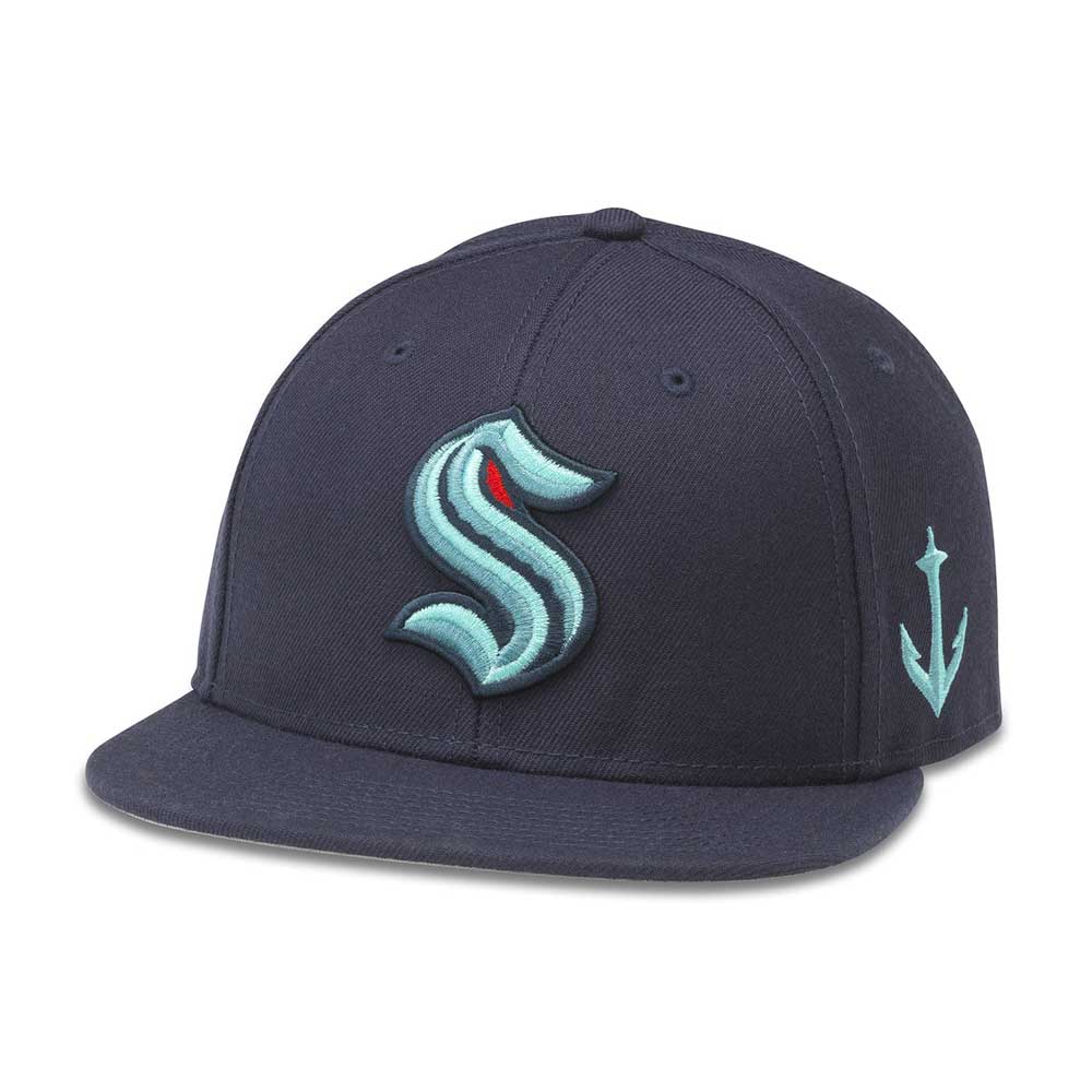 Seattle Kraken: Navy Adjustable Snapback Flat Bill Hat | NHL Teams