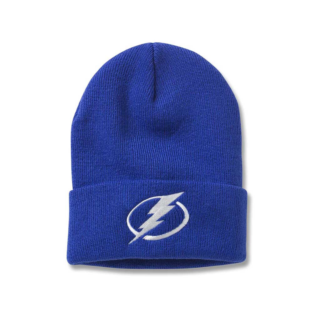 Tampa Bay Lightning Beanie: Blue Cuffed Knit Beanie | NHL Teams